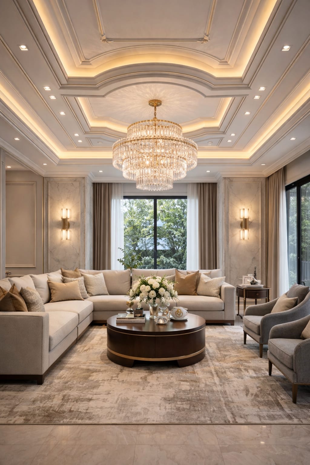 Premium False Ceiling by Gypsha Interiors